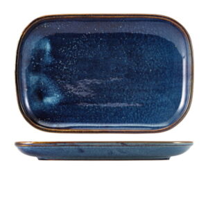 34.5 x 23.5cm Aqua Blue Rectangular Plate (Pack of 6)