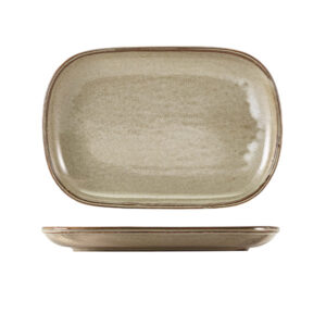 24 x 16.5cm Smoke Grey Rectangular Plate (Pack of 12)