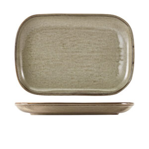 29 x 19.5cm Smoke Grey Rectangular Plate (Pack of 6)
