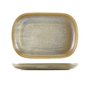 24 x 16.5cm Matt Grey Rectangular Plate (Pack of 12)