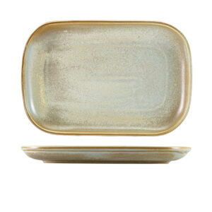 29 x 19.5cm Matt Grey Rectangular Plate (Pack of 6)