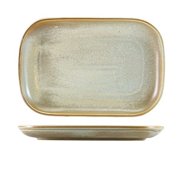 29 x 19.5cm Matt Grey Rectangular Plate (Pack of 6)