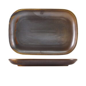 29 x 19.5cm Rustic Copper Rectangular Plate (Pack of 6)