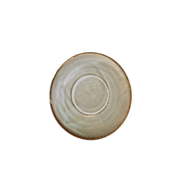 14.5cm Smoke Grey Saucer (Pack of 6)