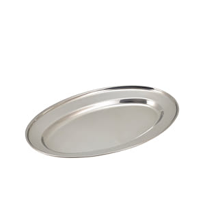 Stainless Steel Oval Flat 40.5cm/ 16"