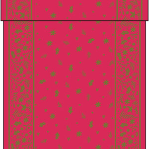 Case (6) 38cm x 12m Red Winter Foliage Tablerunner
