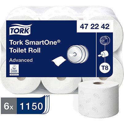 Tork SmartOne® Toilet Roll, Pack of 6