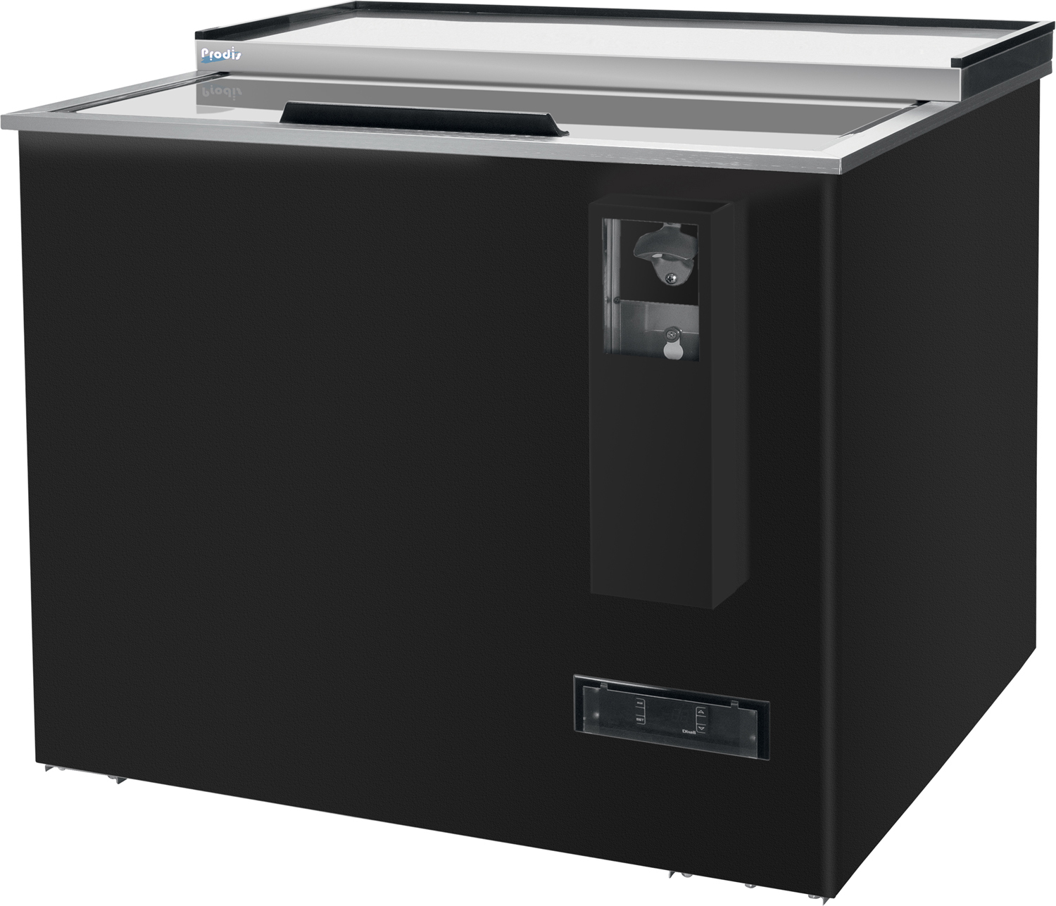 Prodis NTBD1, 279 Litre Black Horizontal Bottle Dump