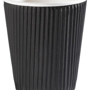 black ripple hot drink cup