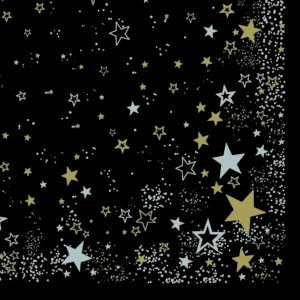 Case (600) 40cm 3ply Midnight Sparkle Napkins